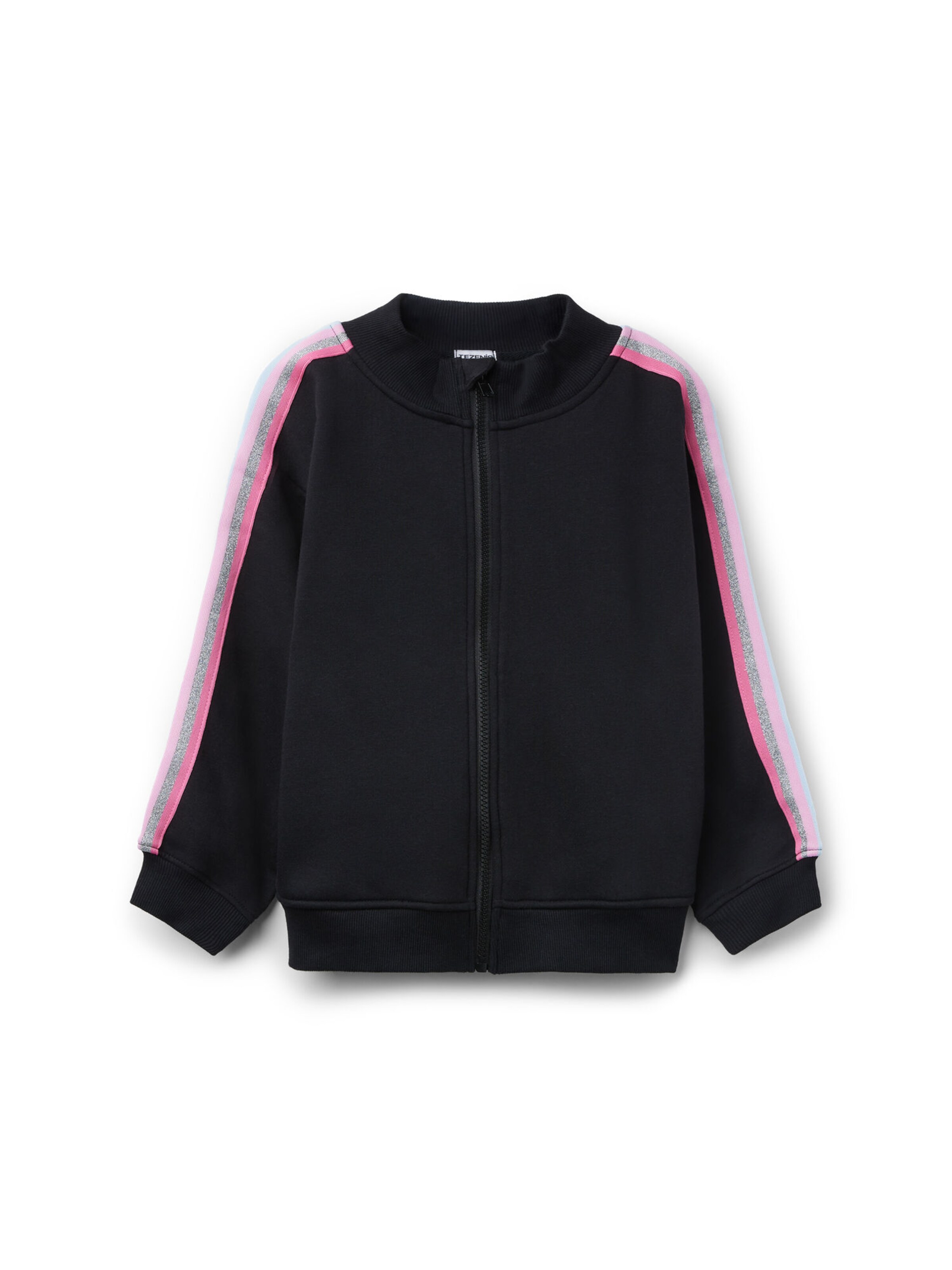 Tezenis Zip-Up Hoodie in Black: front