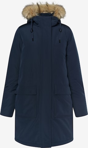 Parka d’hiver DreiMaster Klassik en bleu : devant