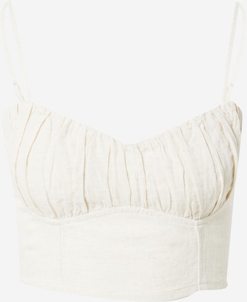 NLY by Nelly Top in Beige: front