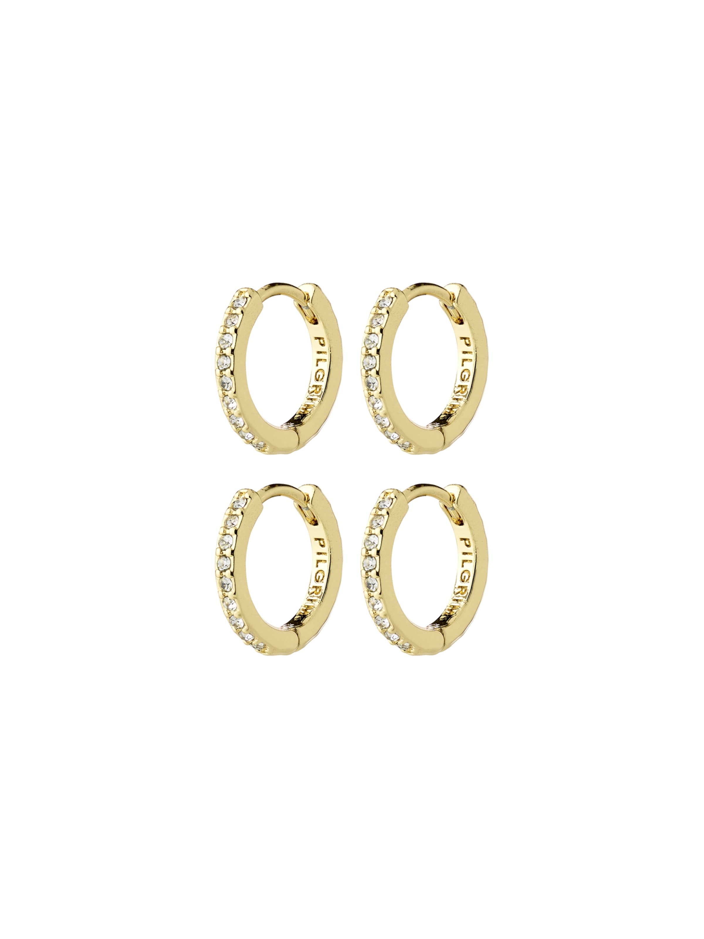 Pilgrim Earring 'Root' in Gold: front