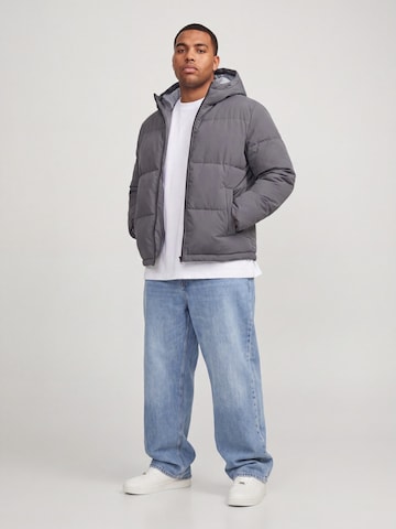 Jack & Jones Plus Kurtka zimowa 'JJGALAXY' w kolorze szary