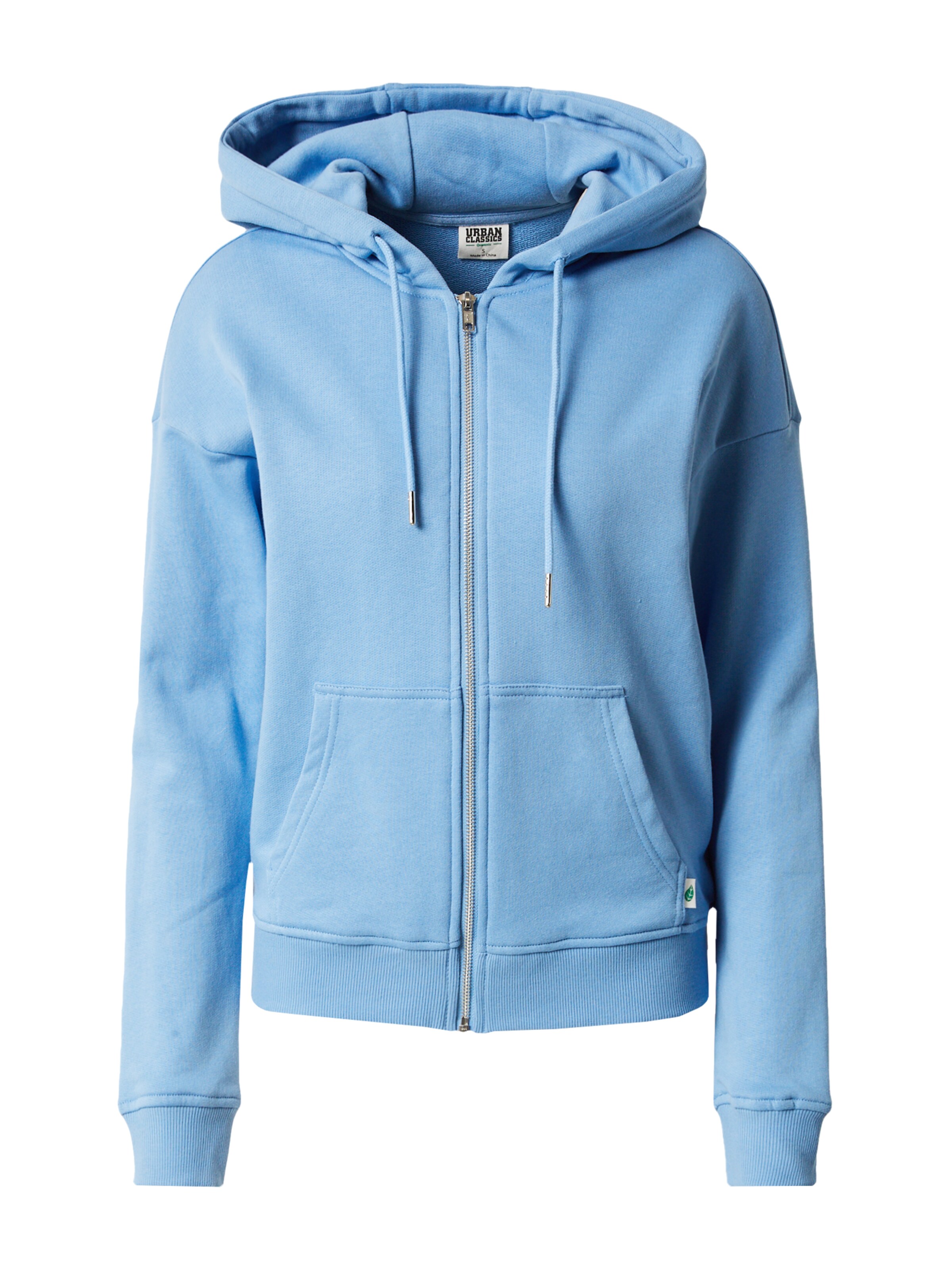Urban Classics Sweatjacke in Blau: Vorderseite