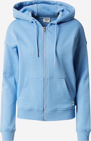 Urban Classics - Sudadera con cremallera en azul: frente