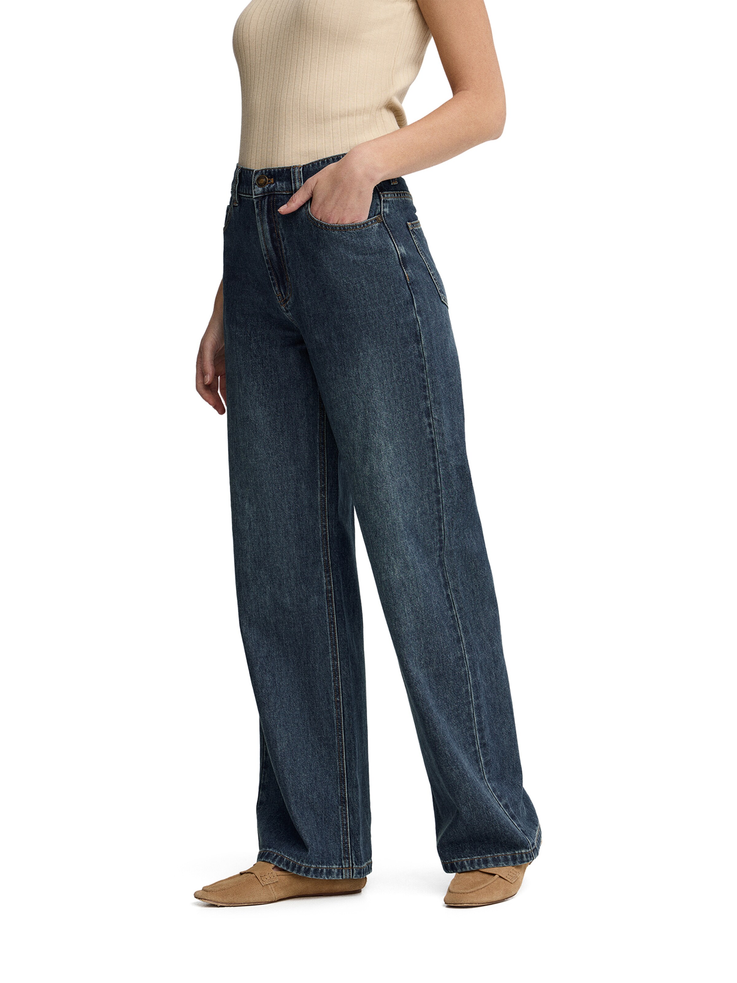 Polo Club Loosefit Jeans in Blau