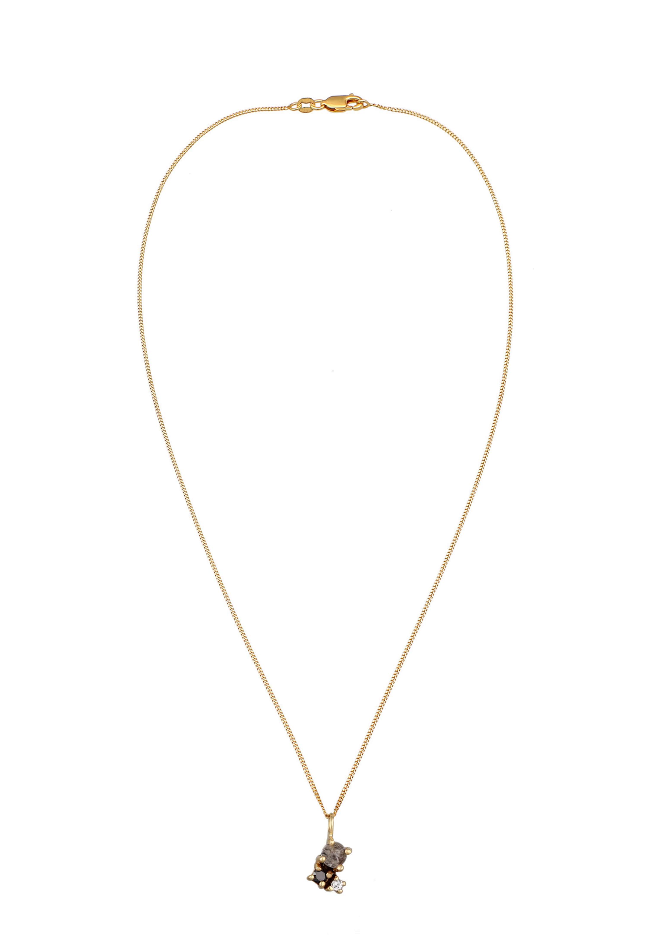 Elli DIAMONDS Kette 'Diamant' in Gold: Vorderseite