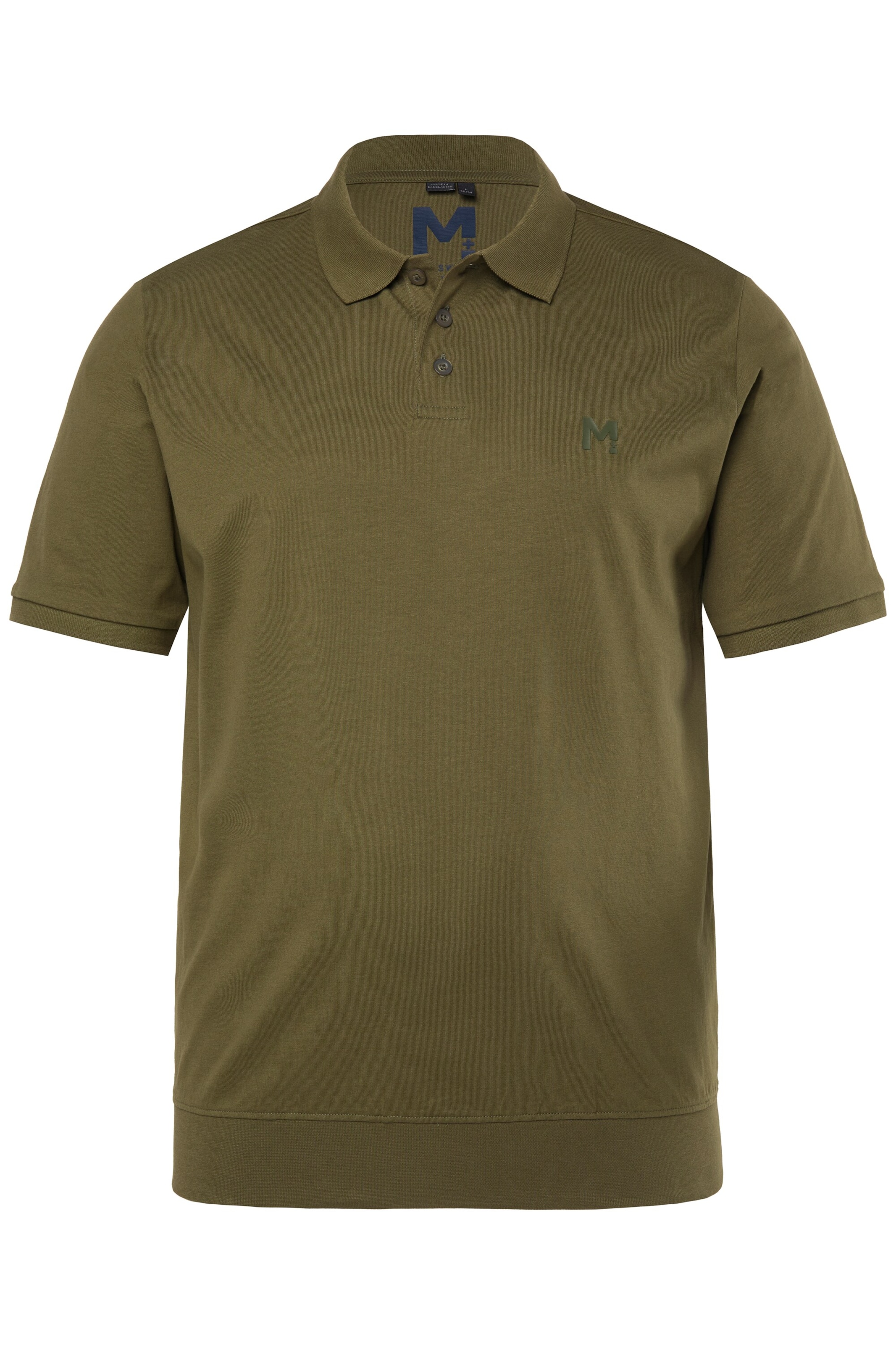 Men Plus Shirt in Groen: voorkant