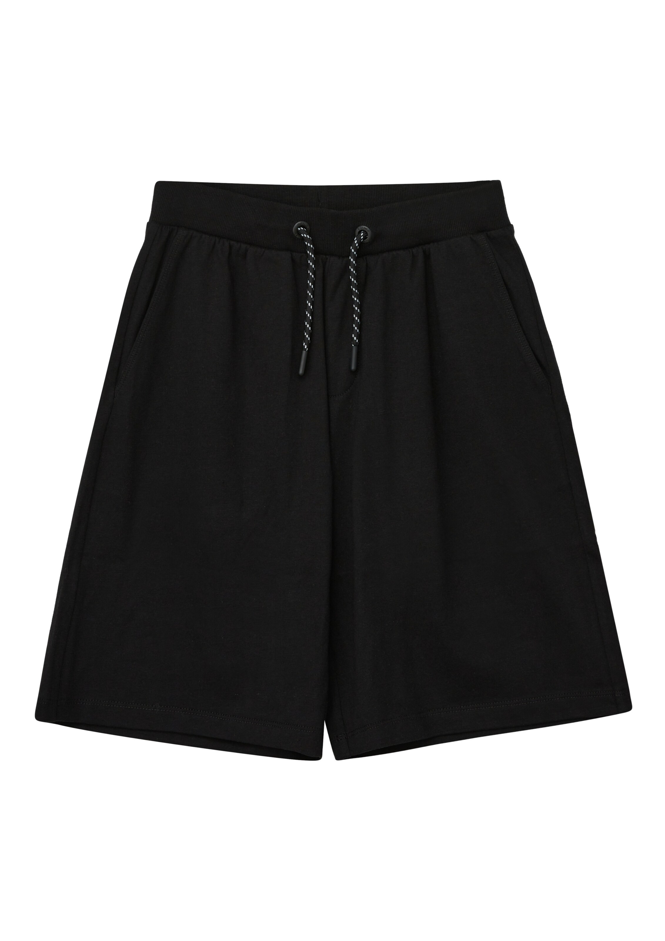 s.Oliver Wide Leg Bermuda in Schwarz: Vorderseite