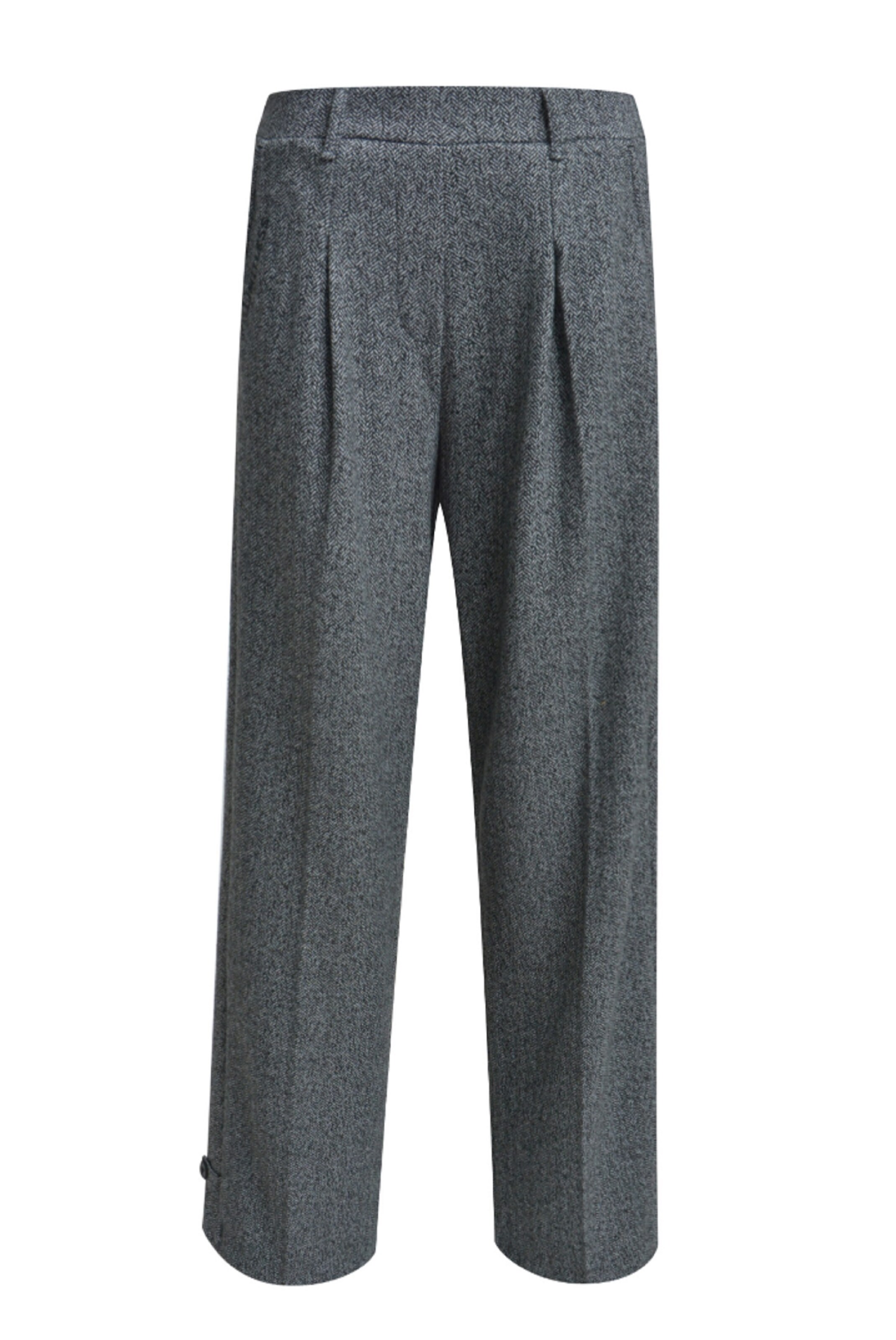 Smith&Soul Regular Pleat-Front Pants in Grey: front