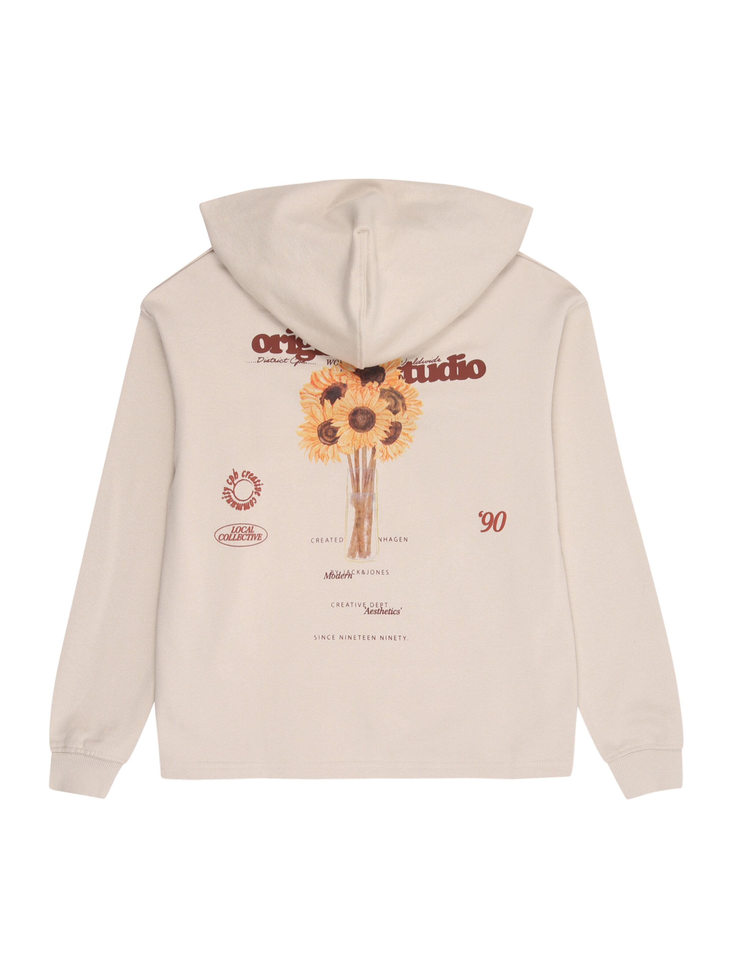 Jack & Jones Junior Collegepaita 'JORGREENPOINT' värissä beige