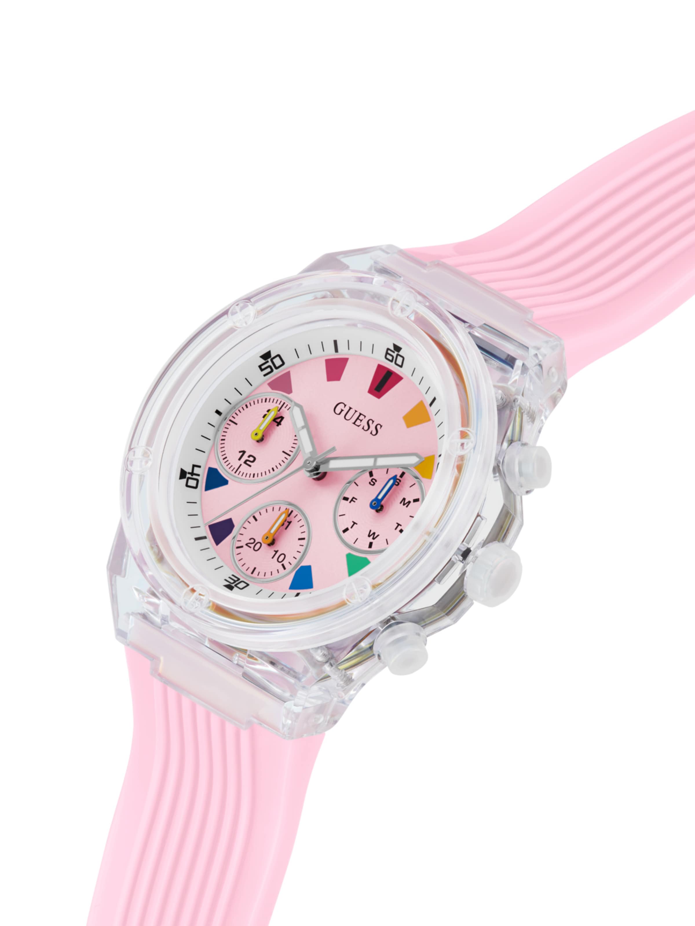 GUESS Uhr 'Athena' in Pink