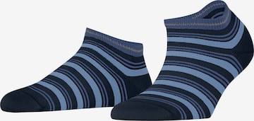 FALKE Ankle Socks 'Smart Stripe' in Blue: front