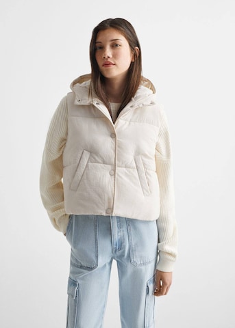MANGO TEEN Weste in Beige: Vorderseite