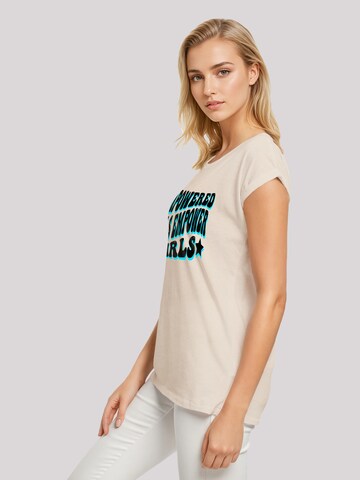 T-shirt 'Internationaler Frauentag Empowered Girls Power' F4NT4STIC en beige