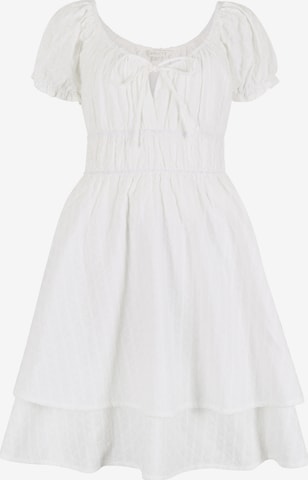 Robe ' ' Apricot en blanc : devant
