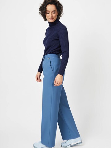 4funkyflavours Loose fit Pleated Pants 'I'm Curious' in Blue