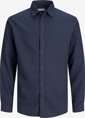 JACK & JONES Regular fit Button Up Shirt in Blue