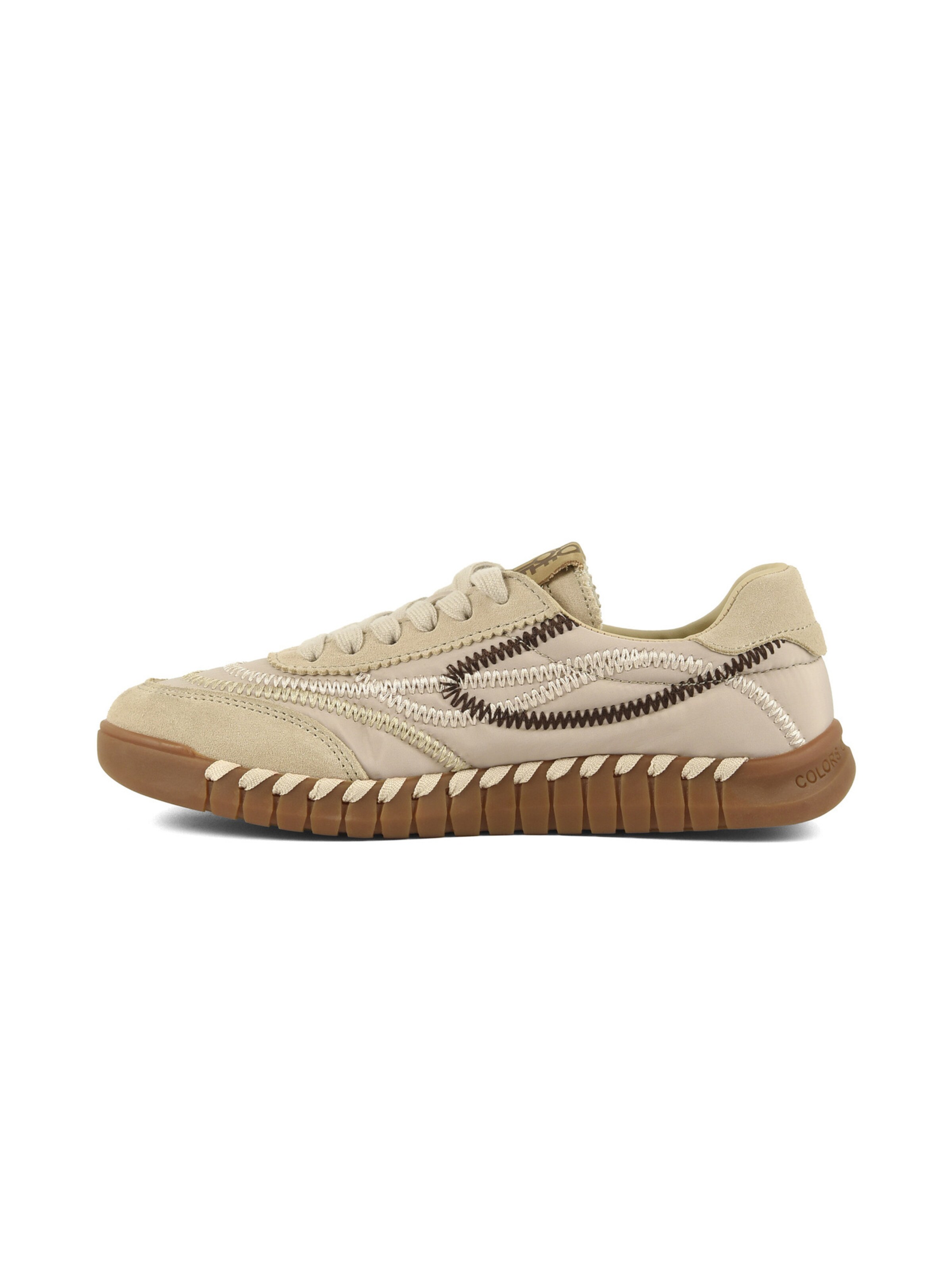 Sneaker bassa di COLORS OF CALIFORNIA in beige: frontale