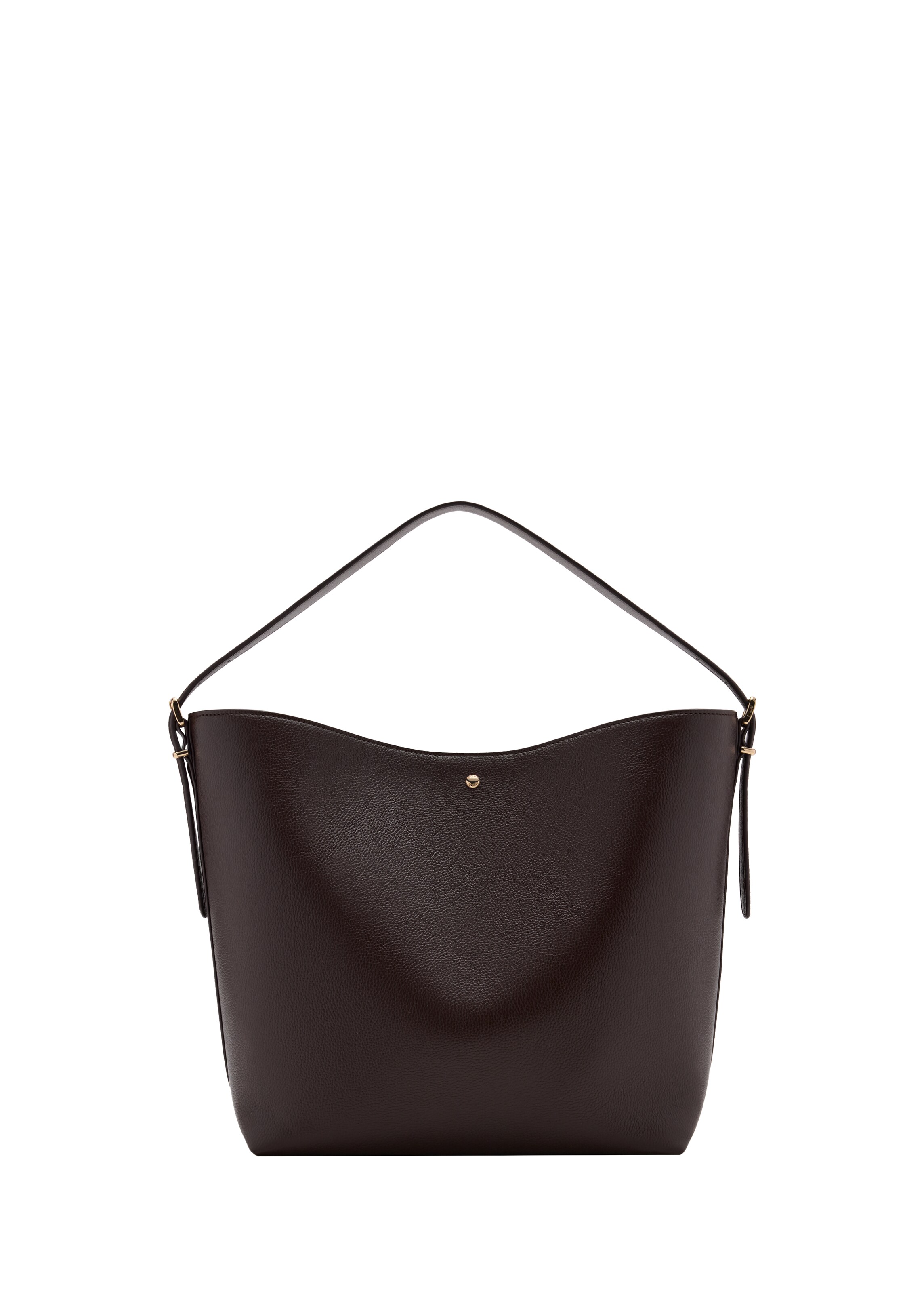 MANGO Schoudertas 'ENRIC' in One Size in de kleur Donkerbruin, Productweergave