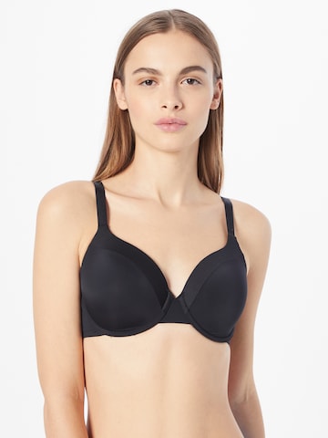 Push-up Sutien 'Dahlia' de la Lindex pe negru: față