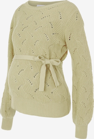 MAMALICIOUS Sweater 'Sanna' in Green: front