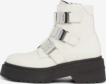 Tommy Jeans Ankle Boots in White: front