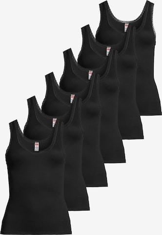 CON-TA Undershirt 'Modal' in Black: front