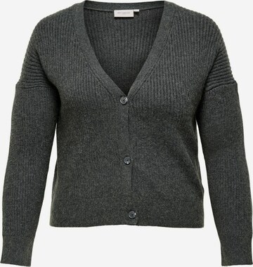 ONLY Carmakoma Knit Cardigan in Grey