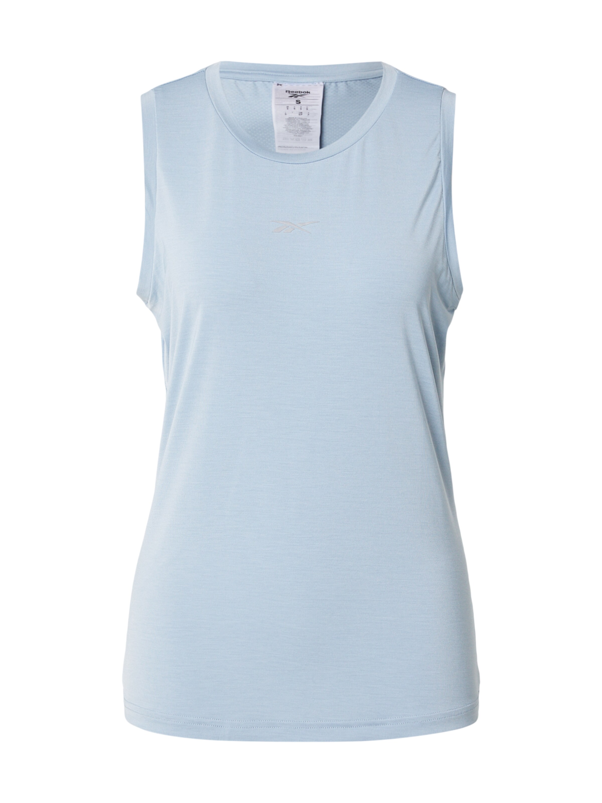 Reebok Sporttop 'PAMELA' in de kleur Lichtblauw / Zilver, Productweergave