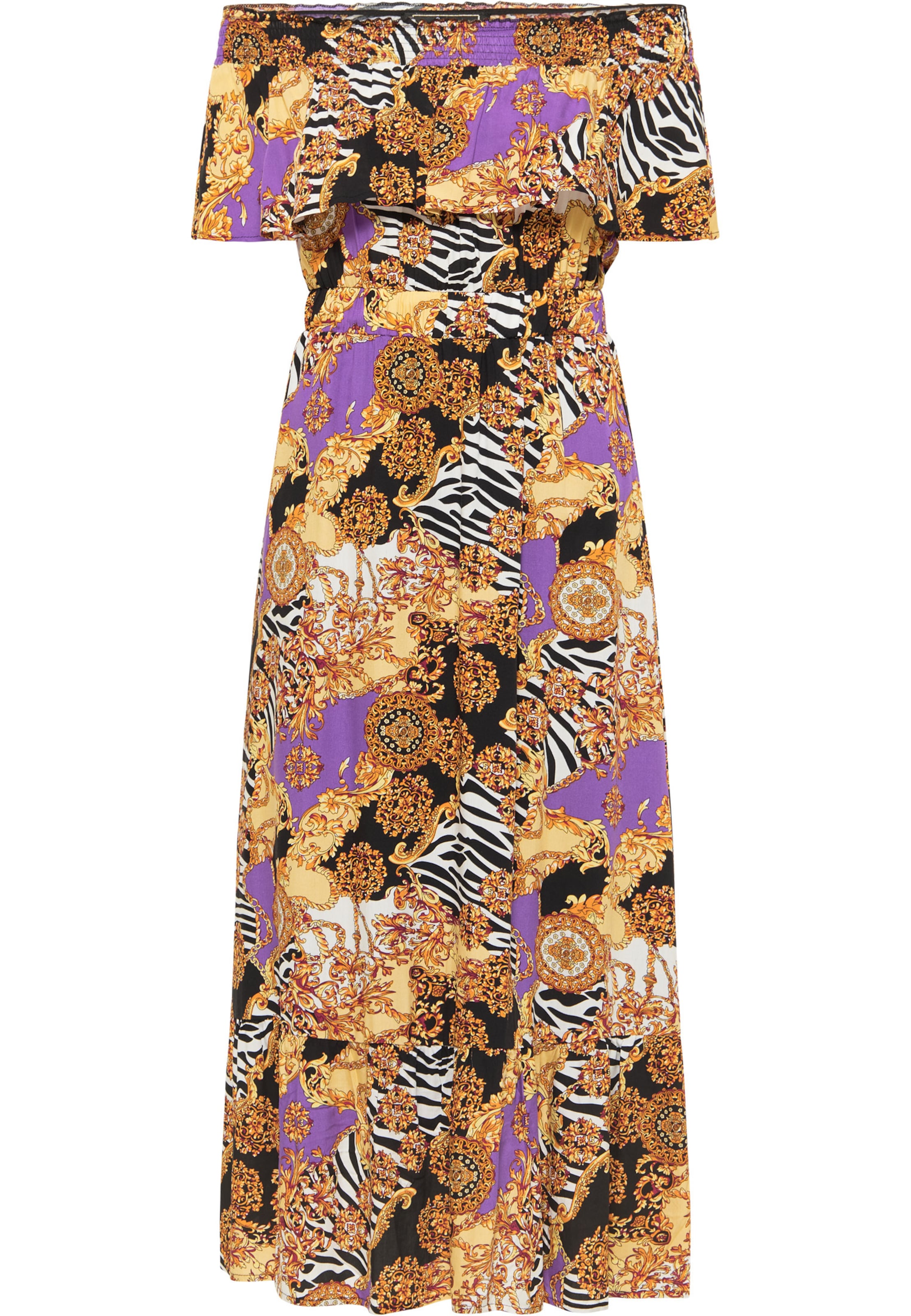 faina Letné šaty - Zmiešané farby: predná strana