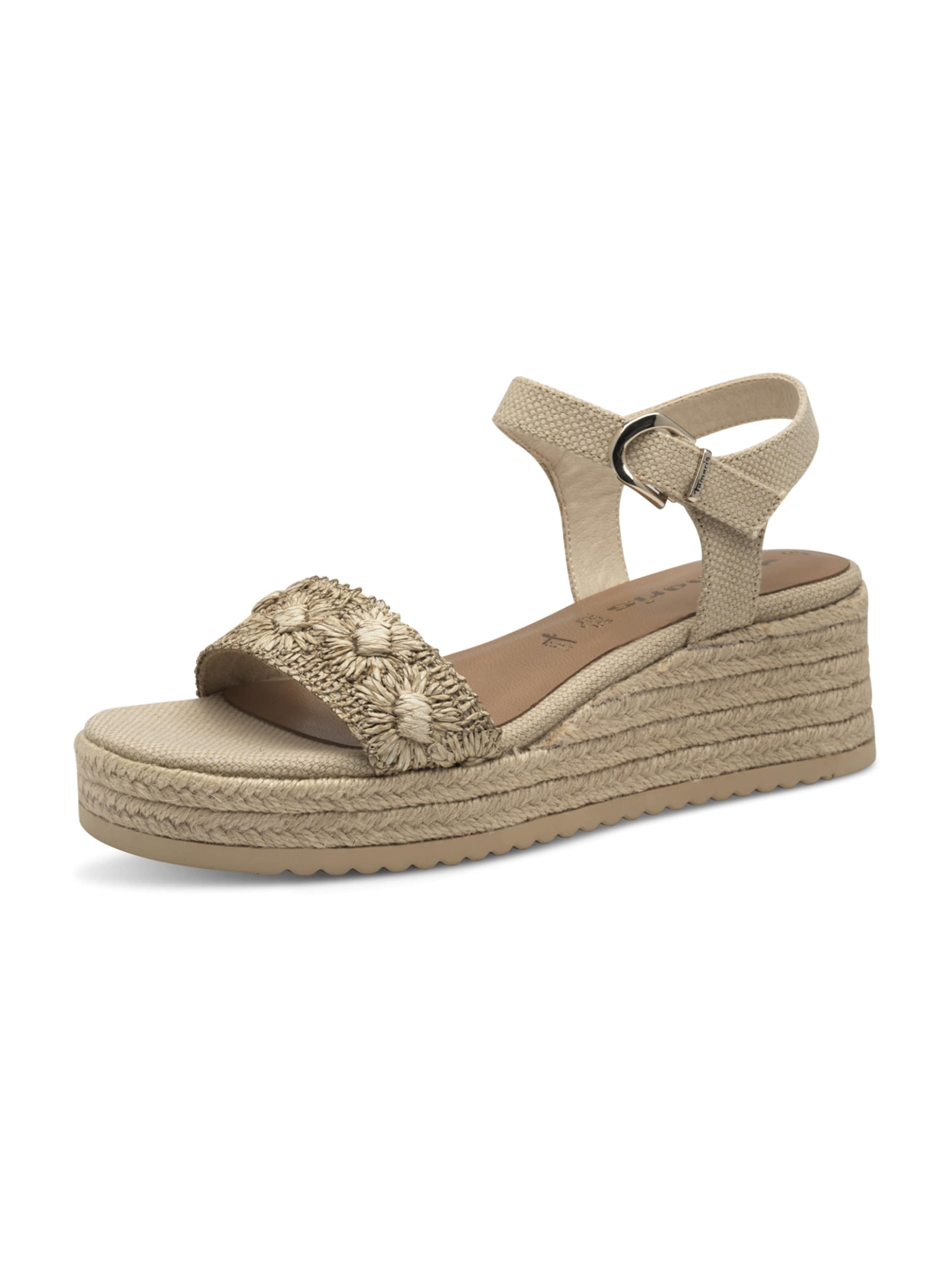 Tamaris Sandaler med rem i beige: forside