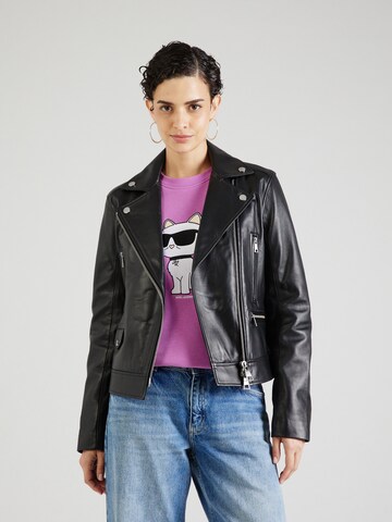 Karl Lagerfeld Between-season jacket in Black: front