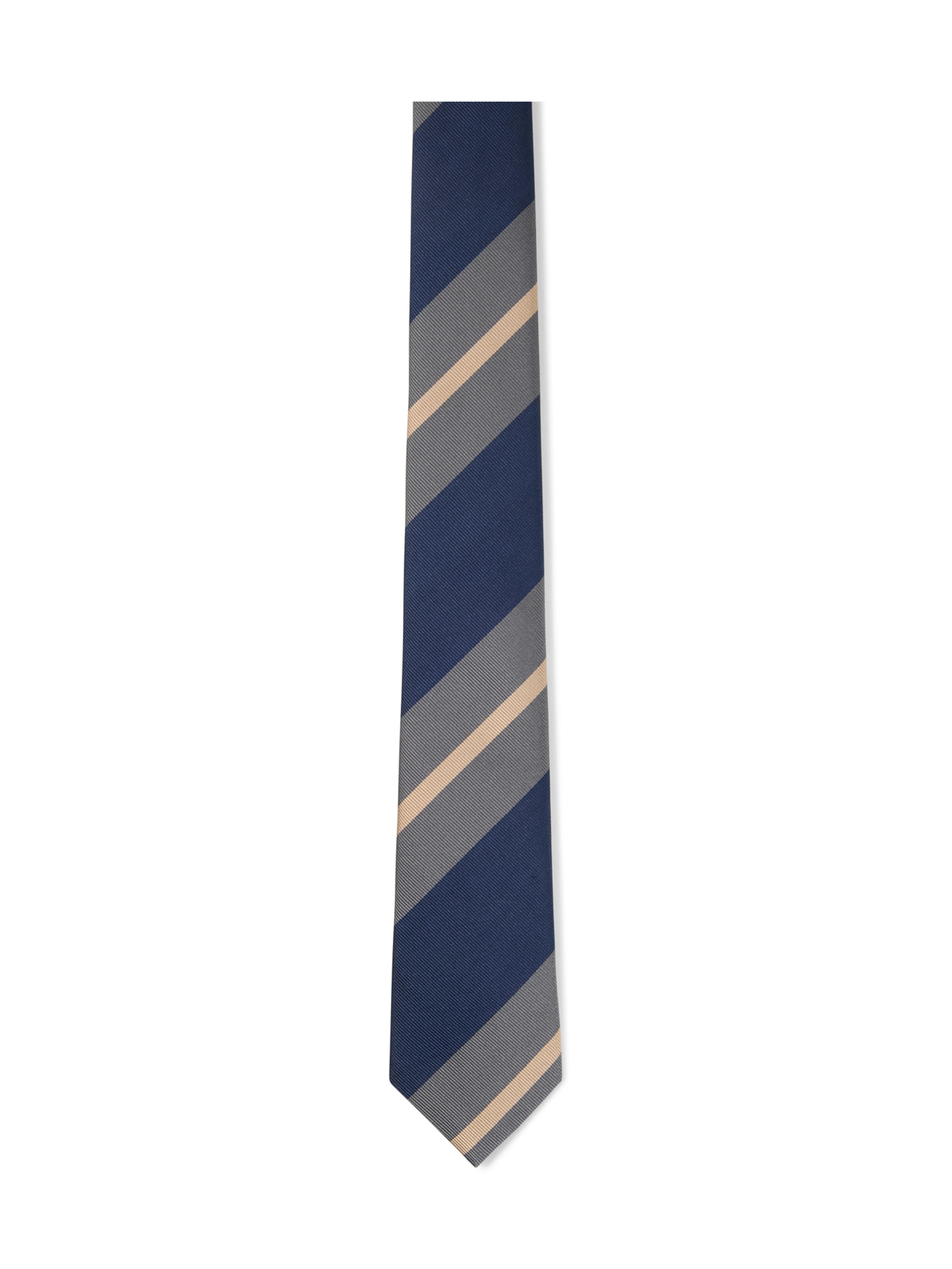 STRELLSON Krawatte in beige / navy, Produktansicht