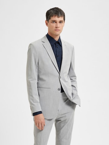 SELECTED HOMME Slim fit Suit Jacket 'Liam' in Grey: front