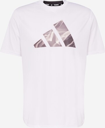 ADIDAS PERFORMANCE - Camiseta funcional 'Designed For Movement Hiit' en blanco: frente