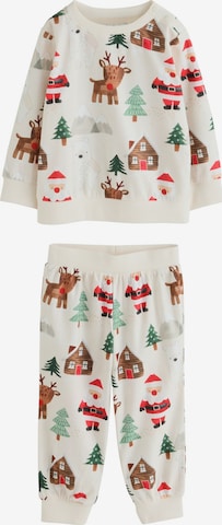 Next - Pijama 'Christmas' en blanco: frente
