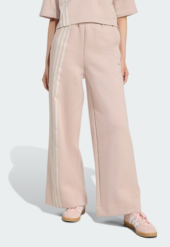 Wide leg Pantaloni di ADIDAS ORIGINALS in rosa: frontale