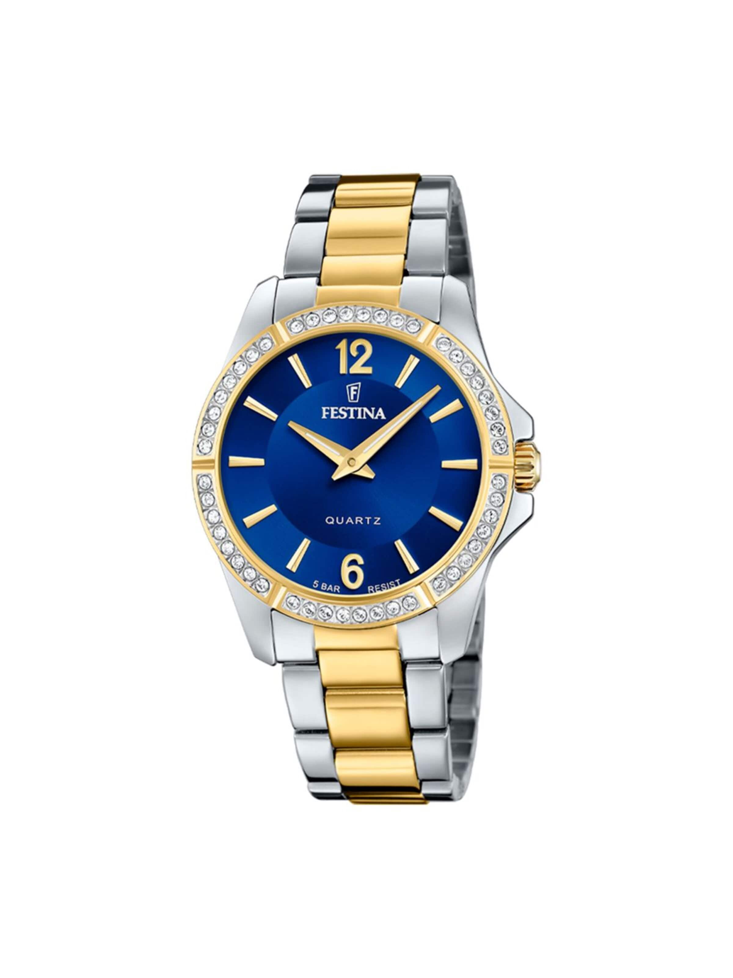 Montre à affichage analogique 'Mademoiselle' FESTINA en bleu : devant