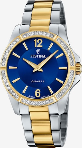 Montre à affichage analogique 'Mademoiselle' FESTINA en bleu : devant