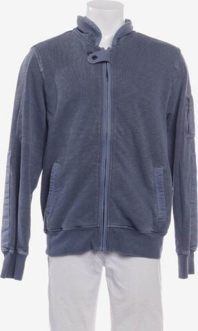 TOMMY HILFIGER Sweatshirt & Zip-Up Hoodie in M in Blue: front