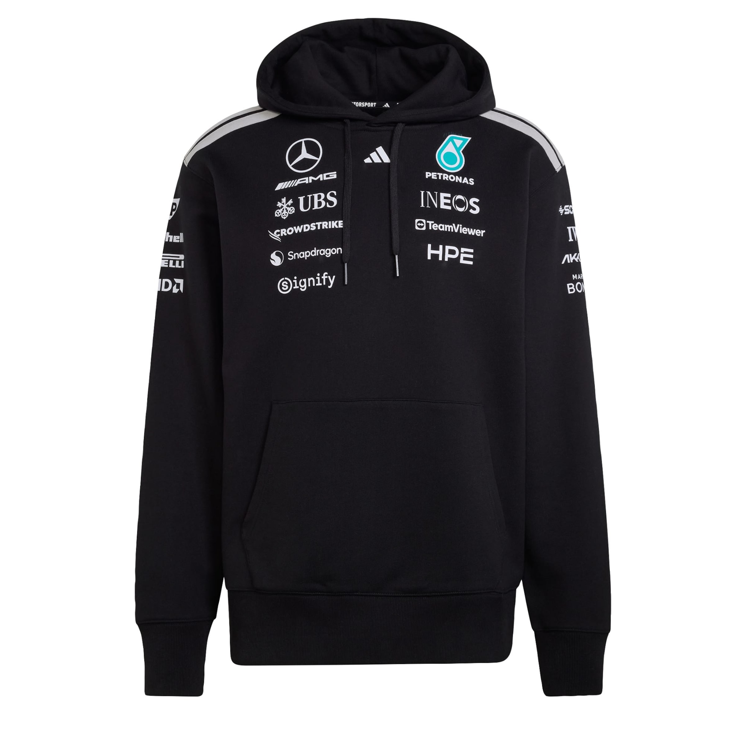 ADIDAS PERFORMANCE Sportsweatshirt 'Mercedes-AMG Petronas Formula 1 Team' in de kleur Lichtblauw / Zwart / Wit, Productweergave