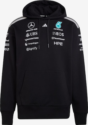 juoda ADIDAS PERFORMANCE Sportinio tipo megztinis 'Mercedes-AMG Petronas Formula 1 Team': priekis
