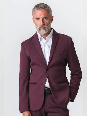 Regular fit Giacca business da completo ' The Original ' di TEESHOPPEN in rosso