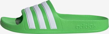 ADIDAS SPORTSWEAR Plážové / kúpacie topánky 'Adilette Aqua' - Zelená: predná strana