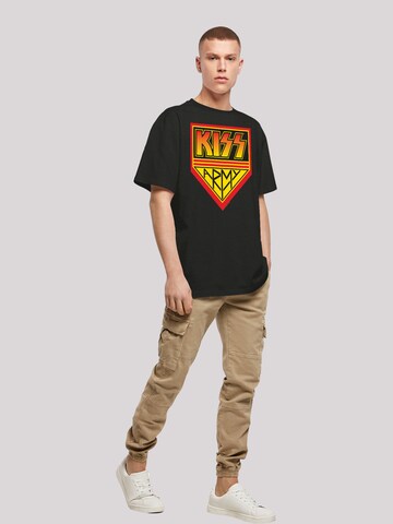 T-Shirt 'Kiss Army Logo' F4NT4STIC en noir