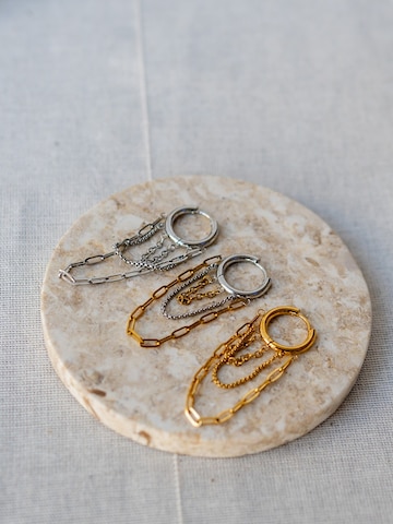 hiBALI Earrings 'Chain Hoops' in Silver
