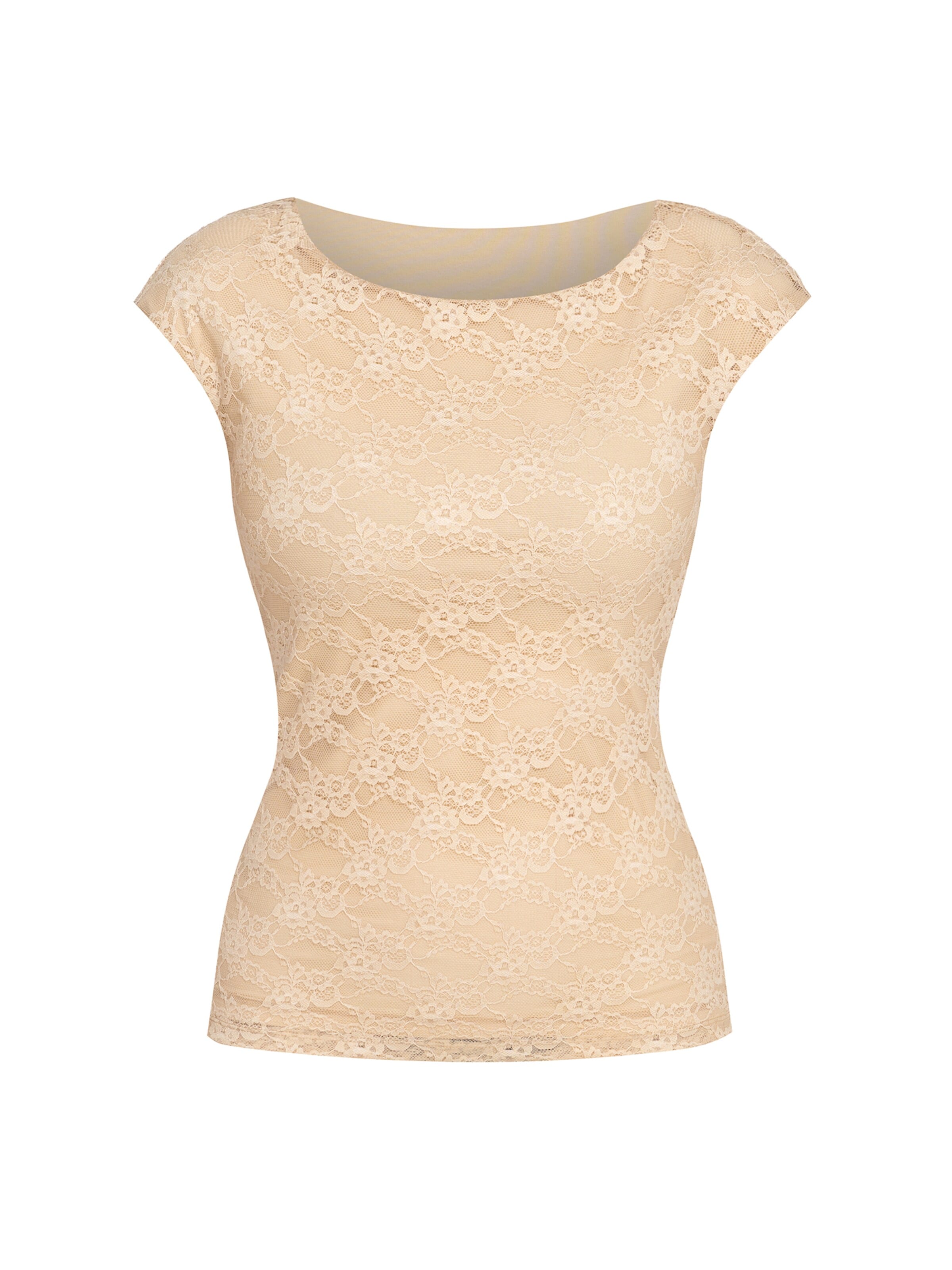 JIORO T-shirt 'ESSENTIALS' i beige: framsida
