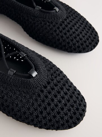 juoda Next Balerinos su dirželiais 'Forever Comfort'