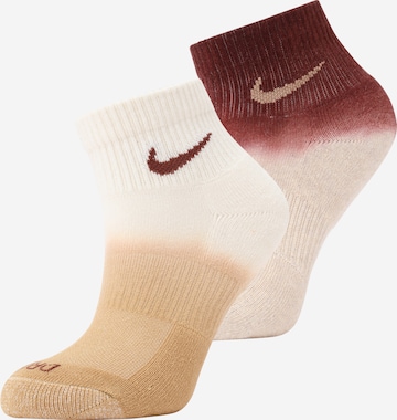 NIKE Sportsokken 'Everyday Plus' in Beige: voorkant