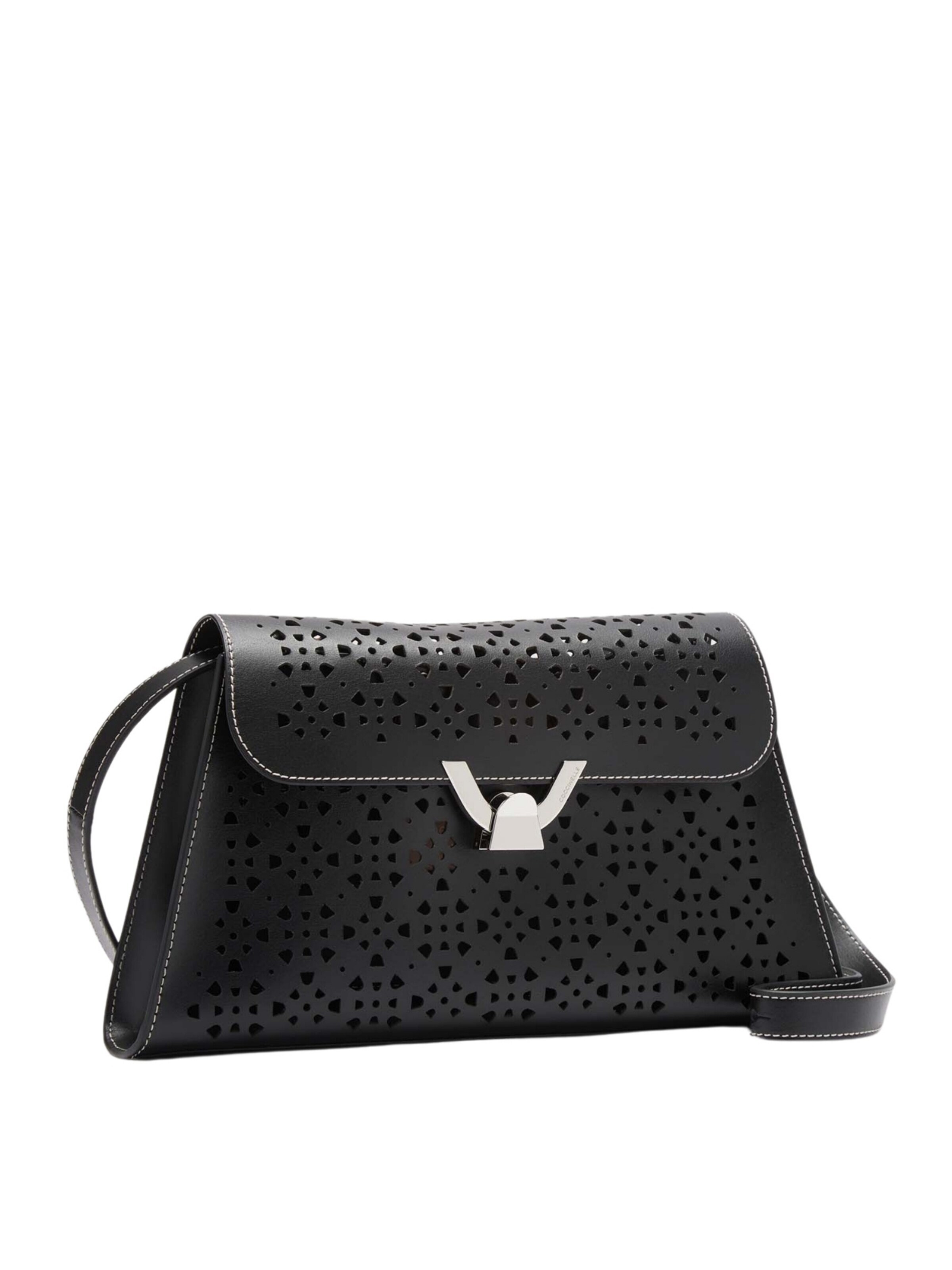 Coccinelle Shoulder Bag 'COCCINELLE DEW  MEDIUM' in Black