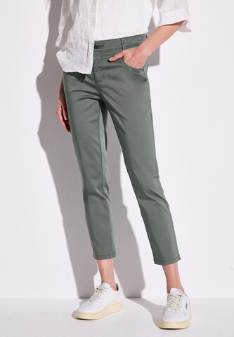 STREET ONE Slimfit Hose in Grün: Vorderseite